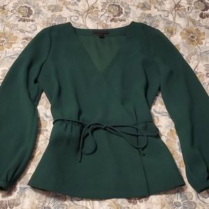 J Crew Hunter Green Top